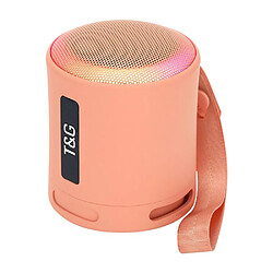 Yonis Enceinte Bluetooth Portable LED RGB Multicolore Sans Fil Avec Subwoofer Puissant Enceinte Bluetooth Portable LED Multicolore Sans Fil Subwoofer Avec Lumière RGB Orange YONIS