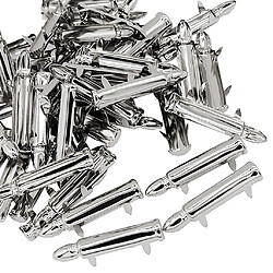 Avis 50pcs en alliage de forme de balle rivets spike goujons spots pour bricolage ceintures sacs argent