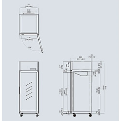 Frigo Vitré Professionnel 670 Litres Tropicalisé - Atosa