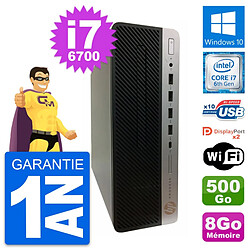 PC HP ProDesk 600 G3 SFF Intel i7-6700 RAM 8Go Disque Dur 500Go Windows 10 Wifi · Occasion 