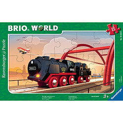 Ravensburger Puzzle cadre 15p locomotive à vapeur / brio