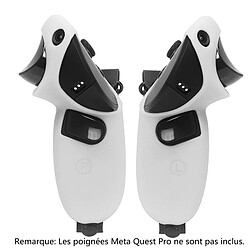 Avis Housse de protection en silicone Grip Protective Cover pour poignée de jeu VR Accessoires pour Meta Quest Pro (Blanc)