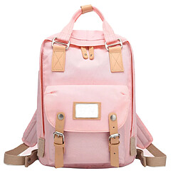 Yonis Sac à dos Voyage Sac à Dos Etudiant Ecole Voyage Sport Cartable 38 * 28 * 15 cm Rose Clair - YONIS