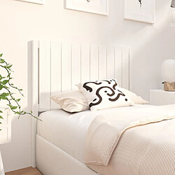 Avis Maison Chic Tête de lit scandinave pour lit adulte,Meuble de chambre Blanc 105,5x4x100 cm Bois massif de pin -MN55399