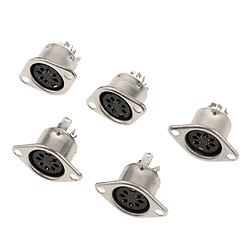 DIN Mini Pin Femelle Prise Audio Connecteur Socket pour Clavier / Souris DIY 7 Broches