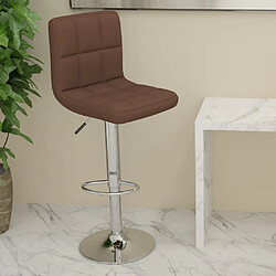 vidaXL Tabouret de bar Marron Tissu 