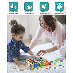 Universal Éducation Jouets en bois Mathématiques Pêche Jeux de société Entraînement main cerveau Perles Puzzle Jeux de mathématiques pas cher