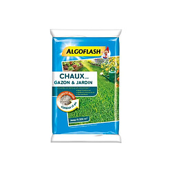 ALGOFLASH Chaux pour gazon et jardin - 10 kg