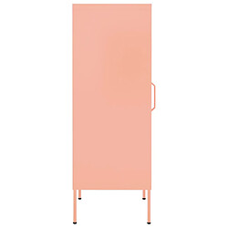 Avis vidaXL Armoire de rangement Rose 42,5x35x101,5 cm Acier