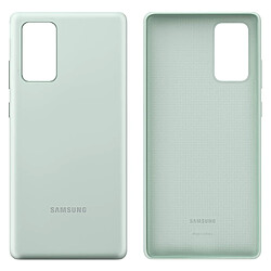 Coque Samsung Galaxy Note 20 Soft Touch Silicone Cover Original Vert d'eau