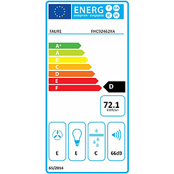 Hotte décorative murale 90cm 420m3/h inox - fhc92462xa - FAURE