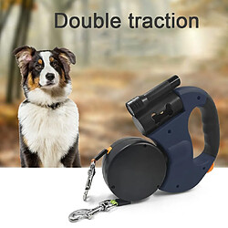 Acheter Universal Double corde pour chien avec ceinture de sécurité Double corde rétractable légère avec corde tournante portative pour animal de compagnie Fourniture de 2 chiens pour marcher |