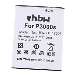 vhbw Li-Ion Batterie 3150mAh (3.8V) pour téléphone portable Smartphone Elephone P3000, P3000s comme SCMI2S12A20029821. 