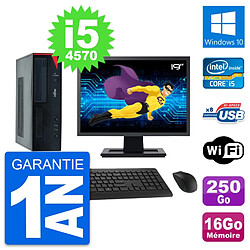 PC Fujitsu E520 DT Ecran 19" Intel i5-4570 RAM 16Go Disque 250Go Windows 10 Wifi · Occasion 