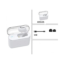 Universal Casque stéréo bluetooth sans fil casque portable intra-auriculaire version standard - casque blanc