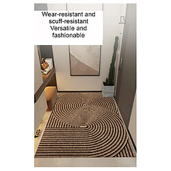 LUUCOZK Tapis de porte avant antidérapant pour entrée intérieure – Kaki-45x75cm