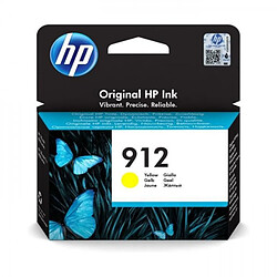 Cartouche d'Encre - Imprimante HP 912 jaune authentique (3YL79AE) pour HP OfficeJet 8010 series/ OfficeJet Pro 8020 series