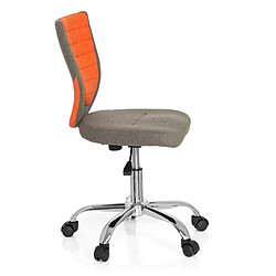 Avis Chaise de bureau enfant / Siège pivotant KIDDY COMFORT tissu gris/orange hjh OFFICE