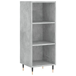 Acheter vidaXL Buffet haut Gris béton 34,5x34x180 cm Bois d'ingénierie