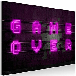 Paris Prix Tableau Imprimé Pink Neon Wide 80 x 120 cm 