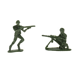 Avis 120 pièces soldat en plastique 4cm figurines de l'armée pour le modèle de scène sable de l'armée vert