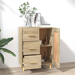 Avis Maison Chic Buffet,Meuble de Rangement,commode pour salon,Cuisine Chêne sonoma 69,5x34x90 cm Bois d'ingénierie -MN54296