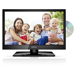 Lenco Téléviseur LED HD 19 pouces DVB-T/T2/S2/C Lecteur DVD intégré DVL-1962BK Noir