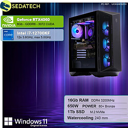 Sedatech PC Gamer • Intel i7-12700KF • RTX4060 • 16Go RAM • 1To SSD M.2 • Windows 11