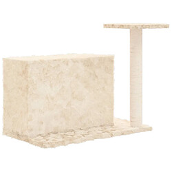 Arbre à chat,niche pour chat avec griffoir en sisal Crème 51 cm -MN83587 pas cher