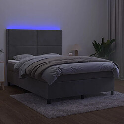 Avis Sommier à lattes,Cadre à lattes de lit pour Adulte matelas et LED Gris clair 140x200 cm -MN42031