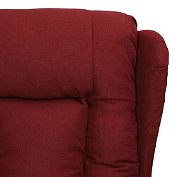 Acheter vidaXL Fauteuil inclinable Rouge bordeaux Tissu