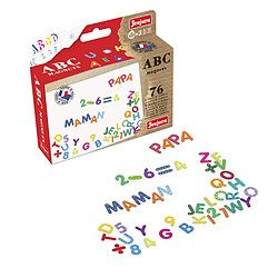 Jeujura Magnets ABC et chiffres pour tableaux en bois