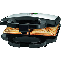 Grille-pain Appareil à Sandwich Croque-Monsieur inox, 750, Noir/Argent, Bomann, ST 1372 CB