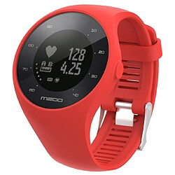 Wewoo Bracelet pour montre connectée Dragonne Sport en silicone POLAR M200 Rouge 