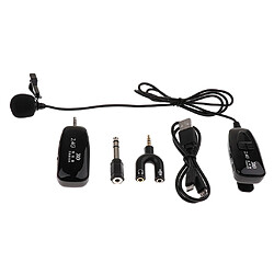 Pince sur micro Microphone Sans Fil Portatif Cravate Micro Cravate Avec Adaptateur 6.35mm Et 3,35mm