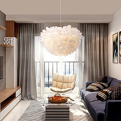 Acheter Universal Lampe suspendue plume blanche moderne loft - lustre chambre à coucher éclairage led thermique nordique