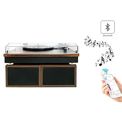 Lauson CL617 Platine Vinyle 10W Bluetooth Stéréo Vinyle Marron Foncé