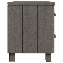 Acheter Maison Chic Table de chevet,Table de nuit,Table d'appoint pour salon HAMAR Gris clair 40x35x44,5 cm Bois pin massif -MN34944