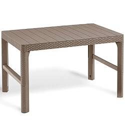 Keter Table de jardin Lyon Cappuccino 