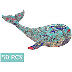 Acheter Universal 50 pièces en forme de baleine seaworld plancher puzzle puzzle cadeau