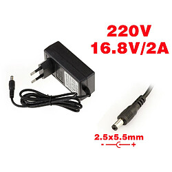 Kalea-Informatique Alimentation externe AC DC - 220V vers 16.8V 2A Embout 2.5x5.5mm Embout 2.5x5.5mm 