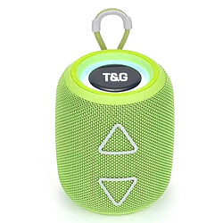 Yonis Enceinte Bluetooth Lumineuse TWS Basses Profondes Autonomie 2H Enceinte Bluetooth Portable TWS LED Lumineuse Stéréo Subwoofer Avec Micro Intégré Vert YONIS