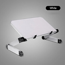 Wewoo Support d'ordinateur portable pour ordinateur en alliage d'aluminium se pliant avec un réglage universel à 360 degrés (blanc)