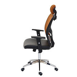 Avis Mendler Fauteuil de bureau professionnel Atlanta, fauteuil pivotant de direction Fauteuil de bureau, similicuir ~ brun