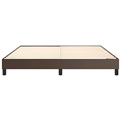 Acheter vidaXL Cadre de lit sans matelas marron 180x200 cm similicuir