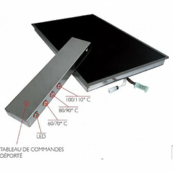 Acheter Plaque Chauffante Vitrocéramique - 600 x 400 mm - Encastrable - Sofraca