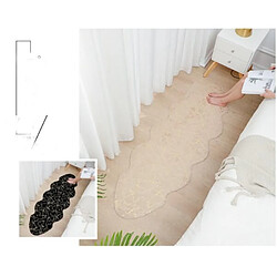 Avis LUUCOZK Tapis moelleux en fausse fourrure Tapis à poils longs pour chambre à coucher SalonChambre-Beige-60x180 cm