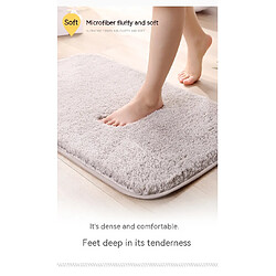 LUUCOZK Tapis de bain antidérapants absorbants à séchage rapide - Marron foncé-40x60cm