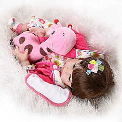 Universal 55 cm 22 pouces Silicone Reborn Baby Simulation Doll Tout Nourst-Lif-Lif-Lifkelike Girl