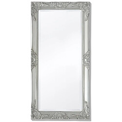 Maison Chic Miroir mural style baroque | Miroir Décoration pour Maison Salle de Bain 100x50 cm Argenté -GKD96687